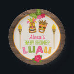Baby shower Luau - Bord papier<br><div class="desc">Perfect item om een Luau Party te complimenteren!</div>