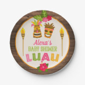 Baby shower Luau - Bord papier (Voorkant)