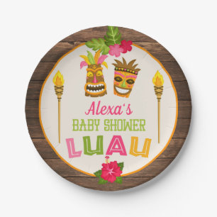 Baby shower Luau - Bord papier
