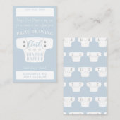 Baby shower Lucht Drager Raffle Tickets Licht Blau Informatiekaartje (Voorkant / Achterkant)