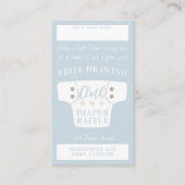 Baby shower Lucht Drager Raffle Tickets Licht Blau Informatiekaartje (Voorkant)