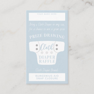 Baby shower Lucht Drager Raffle Tickets Licht Blau Informatiekaartje