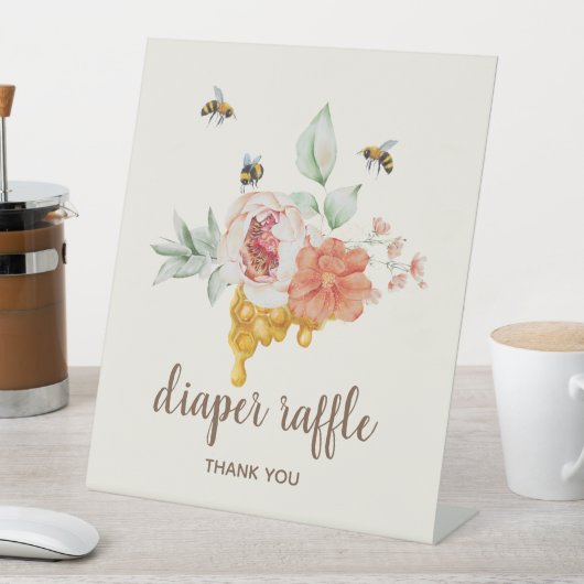 Baby shower luidere keel reclamebord met voetstuk (Insitu)