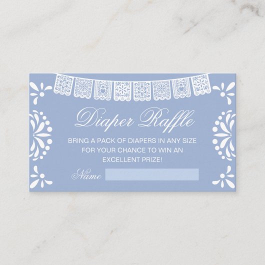 Baby shower Luier Raffel Enclosure Kaart (Voorkant)