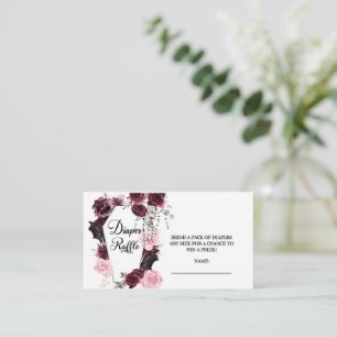 Baby shower, Luier Raffle, Halloween thema Informatiekaartje