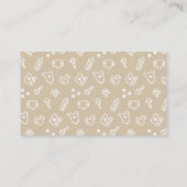 Baby shower Luier Raffle Kaart | Munt en tan (Achterkant)