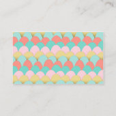 Baby shower Luier Raffle Kaart Zeemeermin Koraal R (Achterkant)