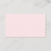 Baby shower Luier Raffle Meisje Blush Roze Ticket Informatiekaartje (Achterkant)