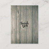 Baby shower luier Raffle Ticket Flower Wood Light Informatiekaartje (Achterkant)