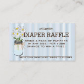 Baby shower Luier Raffle Ticket | Informatiekaartje (Voorkant)