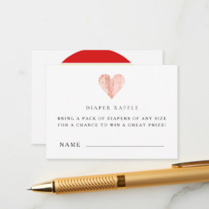 Baby shower Luier Raffle Ticket Kaarten
