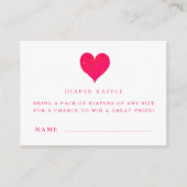 Baby Shower Luier Raffle Ticket Kaarten (Voorkant)