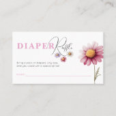 Baby shower Luier Raffle Ticket Sjabloon (Voorkant)