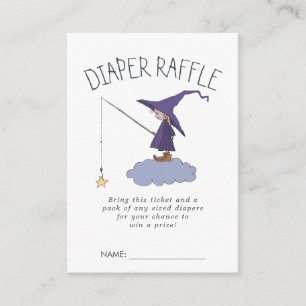 Baby Shower Luier Raffle Tickets Kleine Heks Informatiekaartje