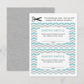 baby shower Luierkaartjes, kleine hoeveelheid Uitnodiging Briefkaart (Voorkant / Achterkant)