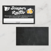 Baby shower luierritten informatiekaartje (Voorkant / Achterkant)