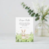 baby shower luierritten | Little Bunny Informatiekaartje (Staand voorkant)