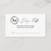 Baby Shower Luierspel Kaarten met Wilde Eend Thema (Voorkant)