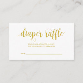 baby shower luierspoeling, modern Rustisch goud Informatiekaartje