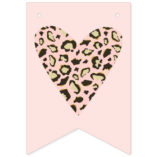 Baby shower luipspuiten en tijgerstrepen vlaggetjes (Tweede vlag)