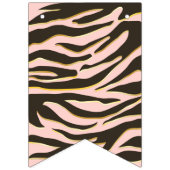 Baby shower luipspuiten en tijgerstrepen vlaggetjes (Eerste vlag)