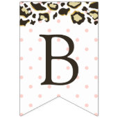 Baby shower luipspuiten en tijgerstrepen vlaggetjes (Derde vlag)