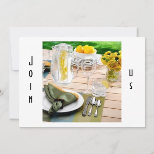 BABY SHOWER LUNCHEON INVITATIE KAART (Voorkant)