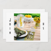 BABY SHOWER LUNCHEON INVITATIE KAART (Voorkant / Achterkant)