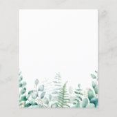 Baby shower maangiraffe-begrotingsuitnodiging flyer (Achterkant)