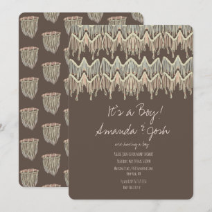 Baby shower Macrame Hangen Rustic Boho Rope Art Kaart