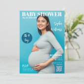 Baby shower Magazine Hoesje Kaart (Staand voorkant)