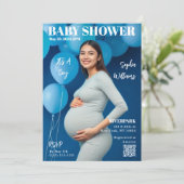 Baby shower Magazine Hoesje Kaart (Staand voorkant)