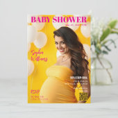 Baby shower Magazine Hoesje Kaart (Staand voorkant)