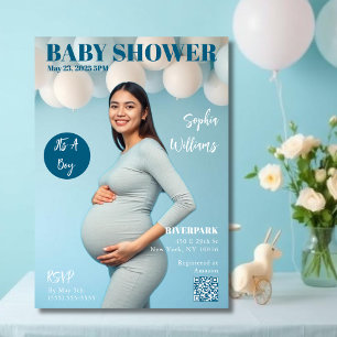 Baby shower Magazine Hoesje Kaart