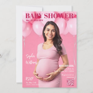 Baby shower Magazine Hoesje Kaart