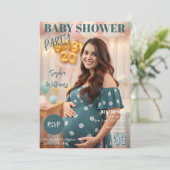 Baby shower Magazine Hoesje Kaart (Staand voorkant)
