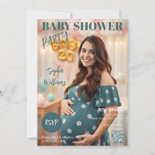 Baby shower Magazine Hoesje Kaart