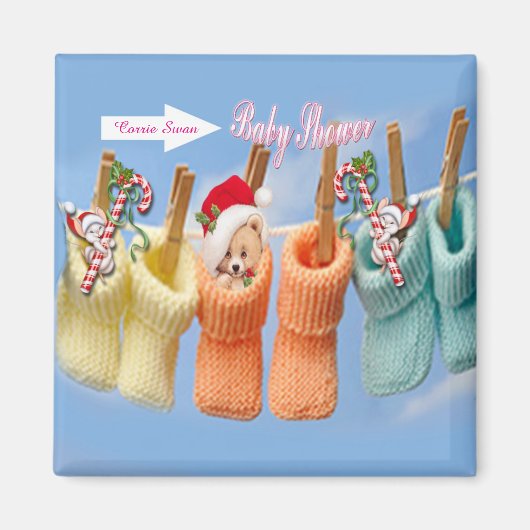 Baby shower magneet (Voorkant)