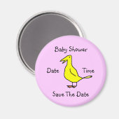 Baby shower - magneet (Voorkant / Achterkant)