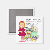 Baby shower Magnet (Voorkant / Achterkant)