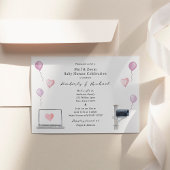 Baby shower Mail en Zoom Baby shower Kaart