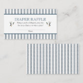 Baby shower Mallard Duck Diaper Raffle Insert Informatiekaartje (Voorkant / Achterkant)
