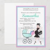 baby shower mam om bij het vervoer te zijn kaart (Voorkant / Achterkant)