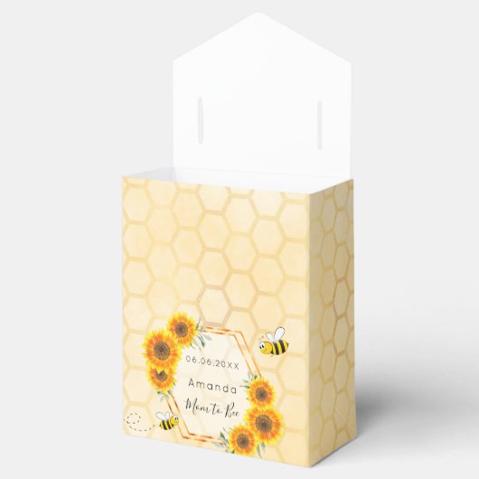 Baby shower mam om zonnebloemen te zijn bedankt bedankdoosjes (Geopend)