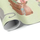 Baby shower Mama Baby Animals Gefeliciteerd Cadeaupapier (Rol Hoek)
