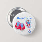 baby shower mama Button (Voorkant /achterkant)