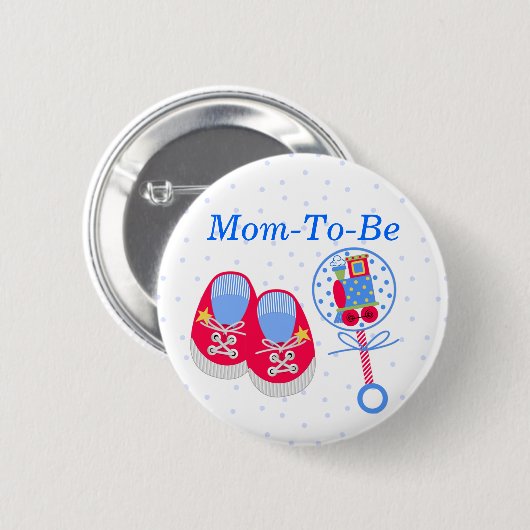 baby shower mama Button (Voorkant /achterkant)