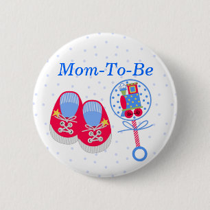 baby shower mama Button
