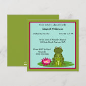 Baby shower mama en Baby kikker Kaart (Voorkant / Achterkant)