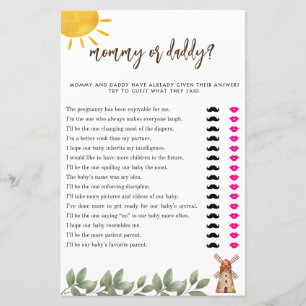 Baby Shower mama of papa spel boerderij thema